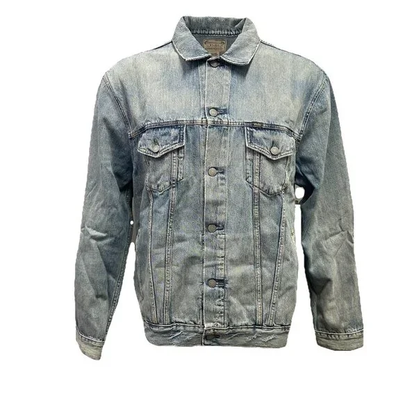 Polo Ralph Lauren Barstow Denim Trucker Jacket Mens Big Tall XLT Western NWOT - Picture 1 of 14